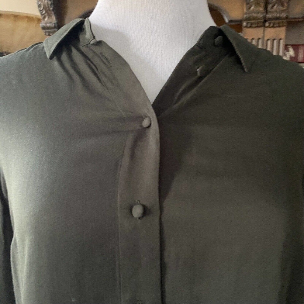 Jigsaw Womens Size 4 Long Sleeve Button Up Blouse Shirt AC125 - Picture 3 of 5